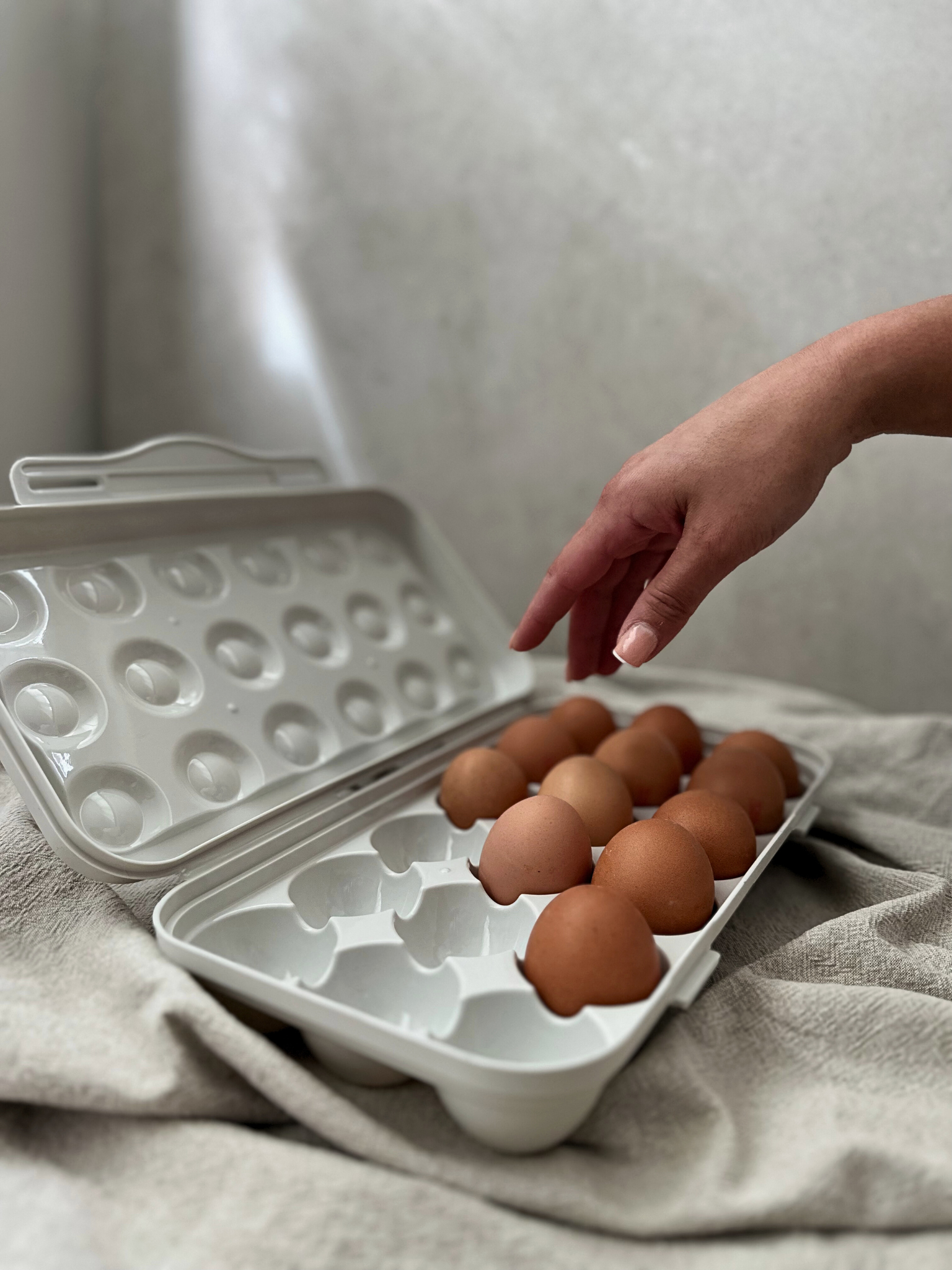 Koelkast organizer Action, IKEA, Wibra, Blokker, set, Amazon. Koelkast organizer eieren. Opbergen eieren. Eierbakje. Eieren bewaren. Bewaardoos beige grijs. Eierhouder. Eierdoos. Egg holder. Egg fridge storage. Egg storage. Egg box. Egg basket grey. Egg holder grey. Fridge organizers. Fridge systems. Fridge egg insert. Egg system. Egg fridge. 