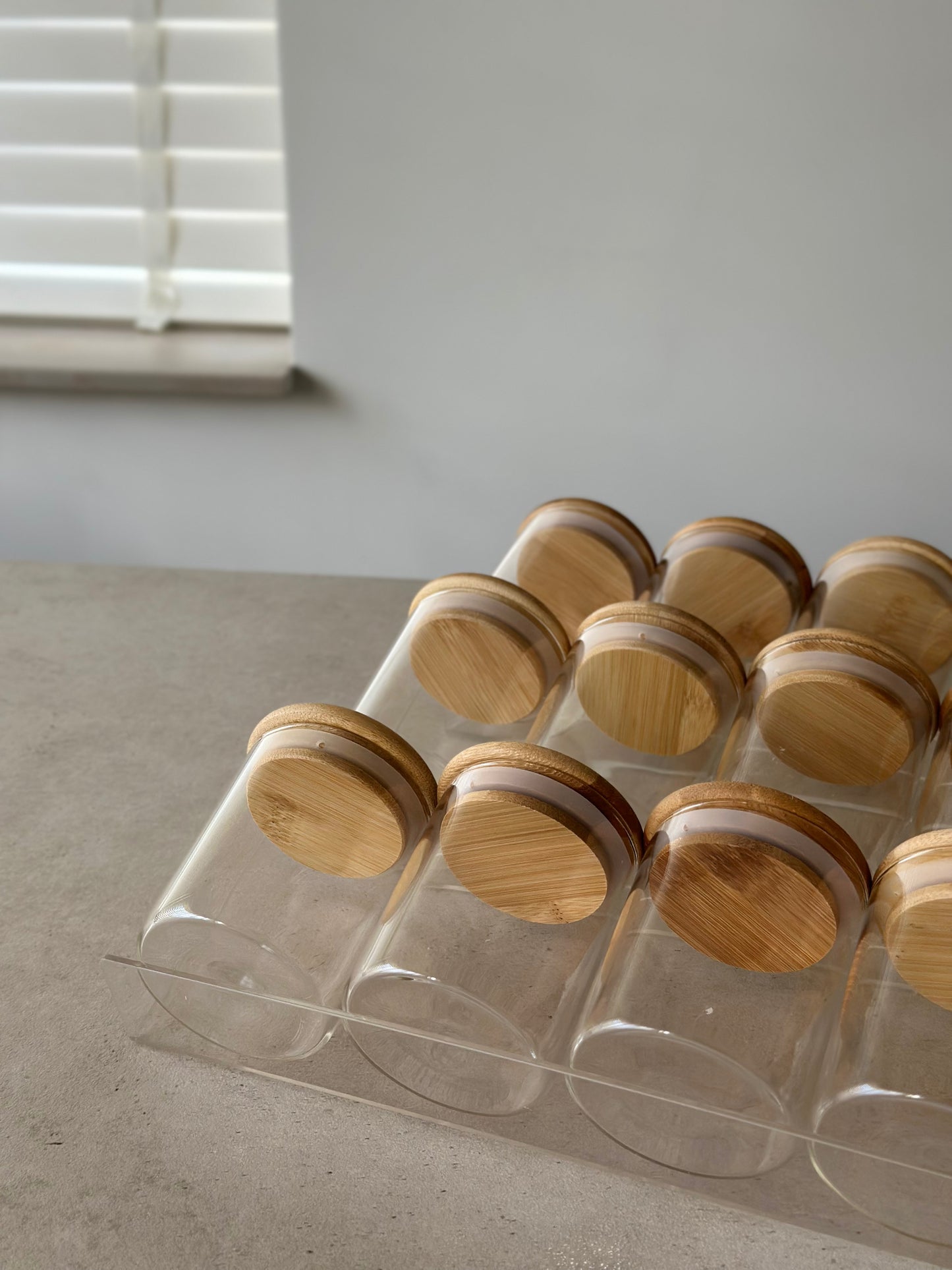 Osoe Home | Spice rack drawer | Transparant | 15 jars